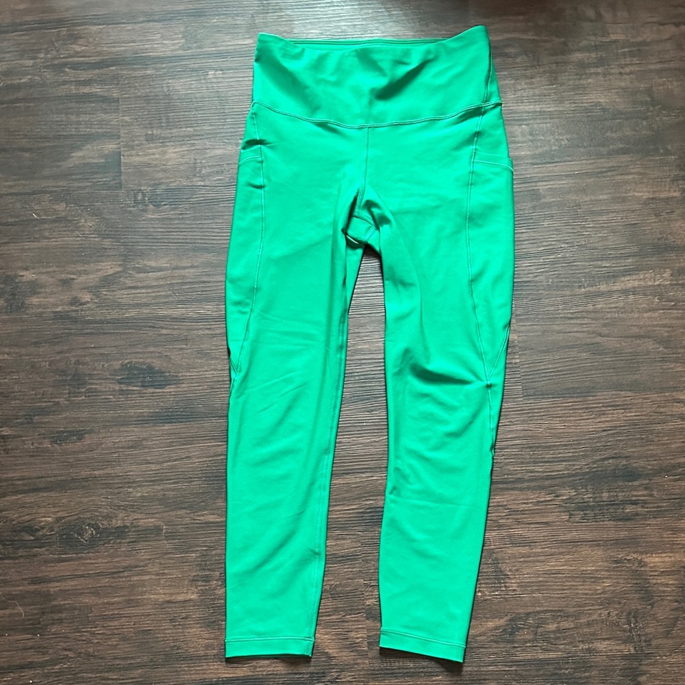 Athleta Kelly Green Interval Stash Leggings